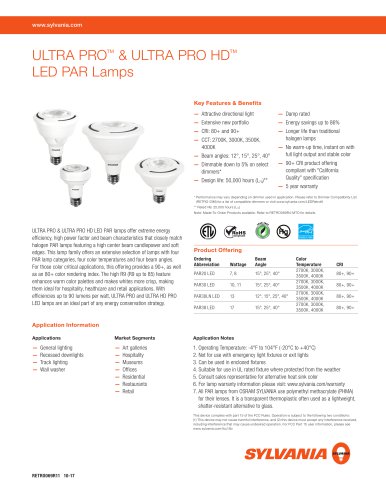 ULTRA PRO™ & ULTRA PRO HD™ LED PAR Lamps