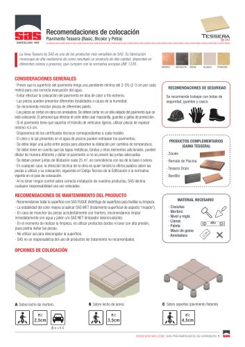 Conseils de Pose Dallage Tessera