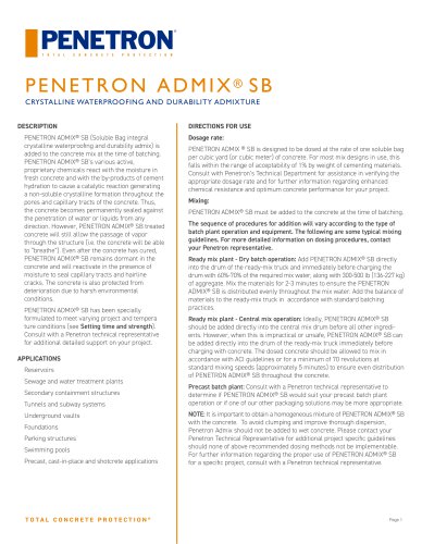 PENETRON ADMIX ® SB