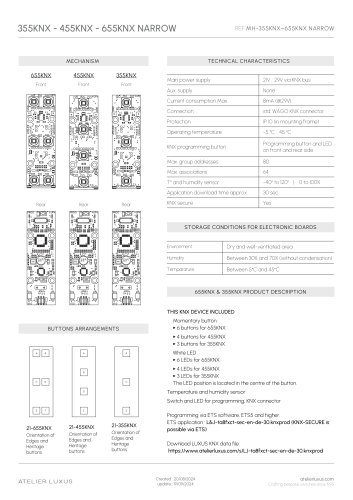 355KNX - 455KNX - 655KNX NARROW