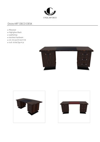 D009 ART DECO DESK