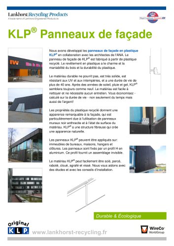 KLP® Panneaux de façade