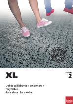 Bergo XL - Dalles caillebottis « Anywhere » recyclable. Sans clous. Sans colle.