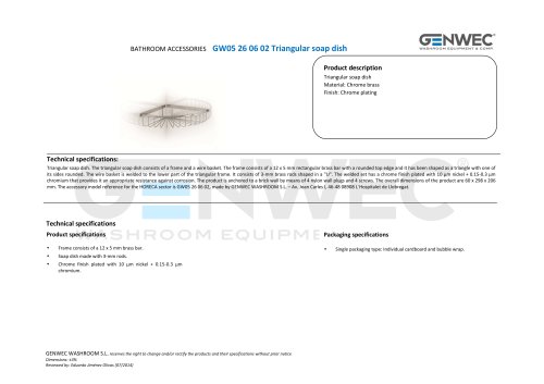 GW05 26 06 02 Triangular soap dish