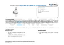 GW05 44 04 02 “CRETA SERIES” wall mounted soap dispenser