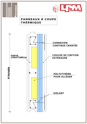 PANNEAUX À COUPE THÉRMIQUE