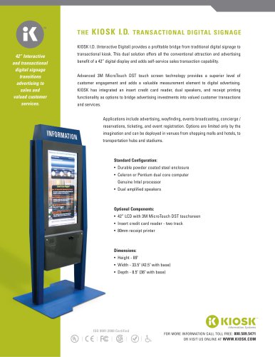 KIOSK ID Digital Signage