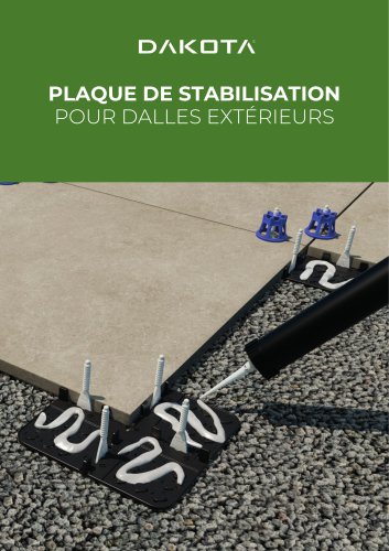 Plaque de stabilisation pour dalles exterieurs