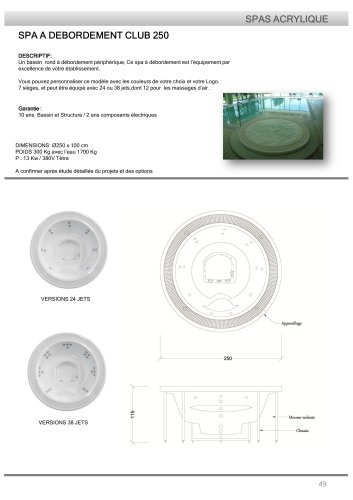 SPA A DEBORDEMENT CLUB 250