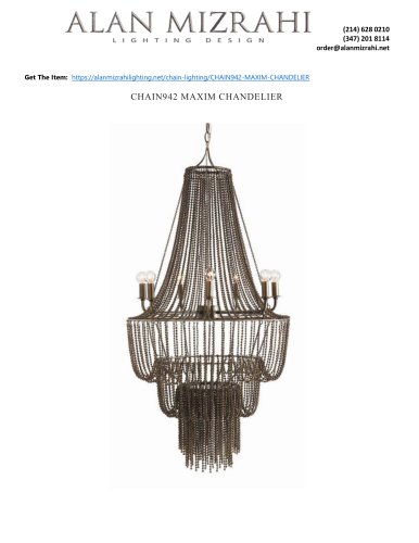 CHAIN942 MAXIM CHANDELIER