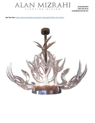 KA1800 LUCITE ANTLERS