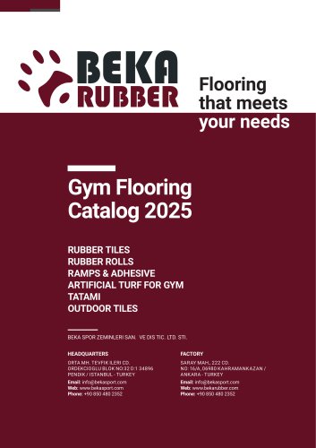 BEKA RUBBER CATALOGUE 2025