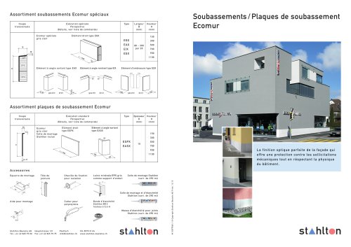 Soubassements et plaques