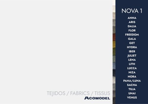CATALOGUE DE TISSUS