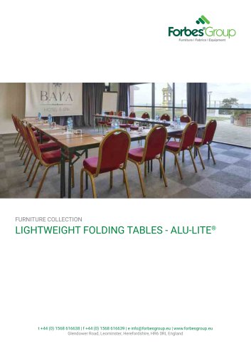 Alu-Lite Tables