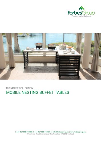 MOBILE NESTING BUFFET TABLES