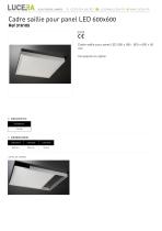 CADRE SAILLIE POUR PANEL LED 600×600 316105 - 1