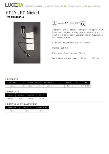 HOLY LED NICKEL 100404/04