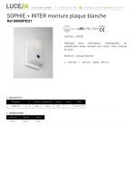 SOPHIE + INTER MONTURE PLAQUE BLANCHE 80050PE/31 - 1