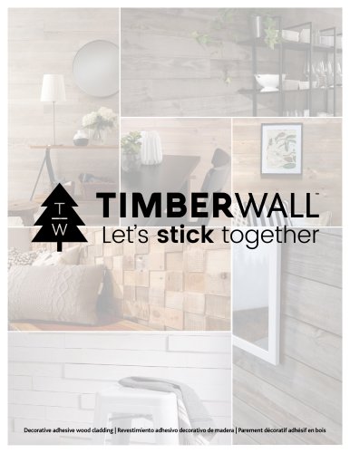 TIMBERWALL Parement décoratif adhésif en bois (collections 2017)