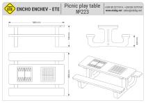 Picnic play table №223 
