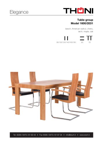 Table group Model 1600/2031