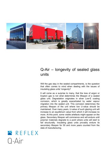 Q-Air – longevity of sealed glass units