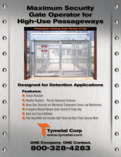 pedestrian Sliding Gate Model 3100