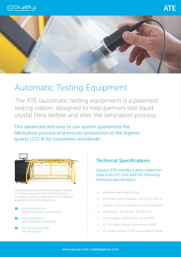 ATE - Automatic Testing Station