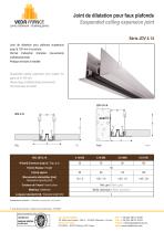 Joint de dilatation pour faux plafonds - JDV 4.14