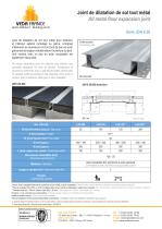 Joint de dilatation de sol sismique - JDH 6.28 - 1