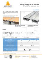 Joint de dilatation de sol sismique - spécial sols souples - JDH 6.26 - 1
