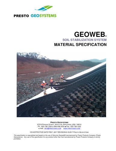 GEOWEB® SOIL STABILIZATION SYSTEM