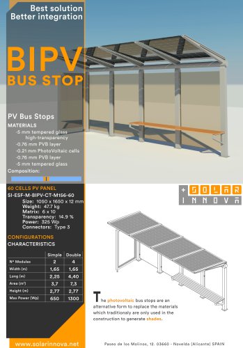 BIPV-Solar Photovoltaic Bus Stop