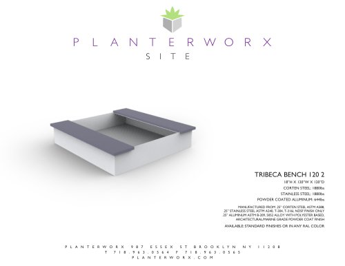 TRIBECA BENCH 120 2