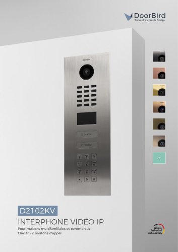 Interphone Vidéo IP D2102KV