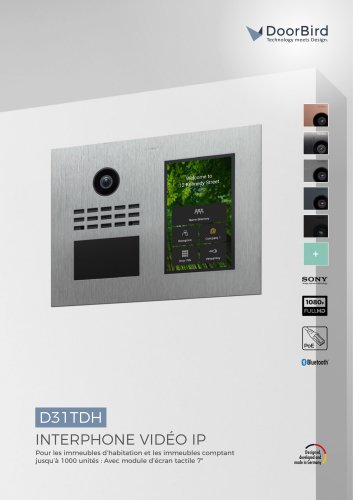 Interphone Vidéo IP D31TDH
