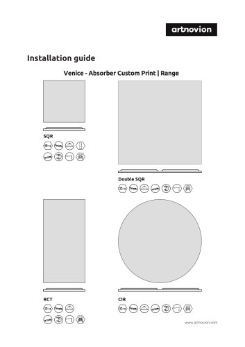 Venice - Absorber Custom Print | Range  Installation guide