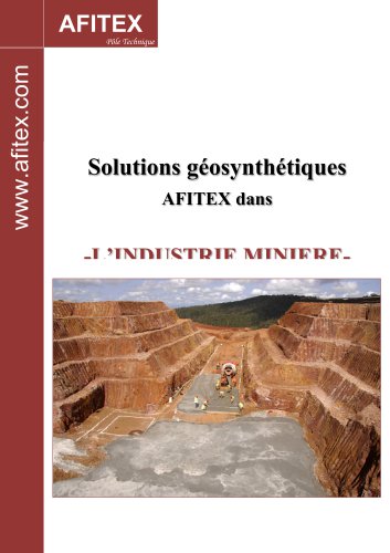 Solutions géosynthétiques AFITEX dans -L?INDUSTRIE MINIERE-