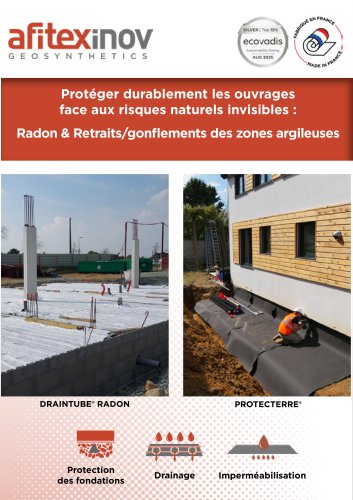 Solutions Risques Naturels : Radon et retrait/gonflement des argiles