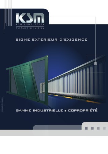 gamme industrielle - copropriété