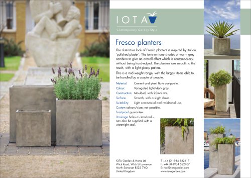 Fresco planter range