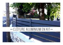 Cloture Aluminium en Kit