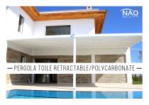 Pergola Toile Retractable / Polycarbonate - 1