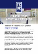 ÉCRAN CLOISON ACOUSTIQUE ÉKOÉ DÉCO - 1