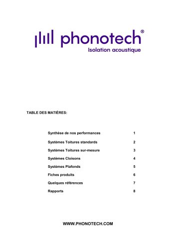 Phonotech - Catalogue complet