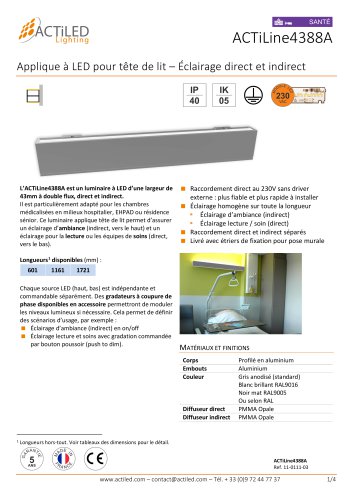 Luminaire LED ACTiLine4388A