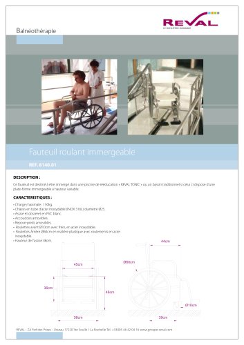 Fauteuil roulant immergeable