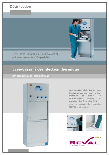 lave-bassin à désinfection thermique