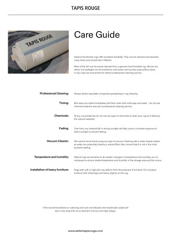 tapis rouge care guide